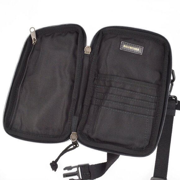 Balenciaga White Black Explorer Crossbody Bag Pochette - Picture 5 of 10